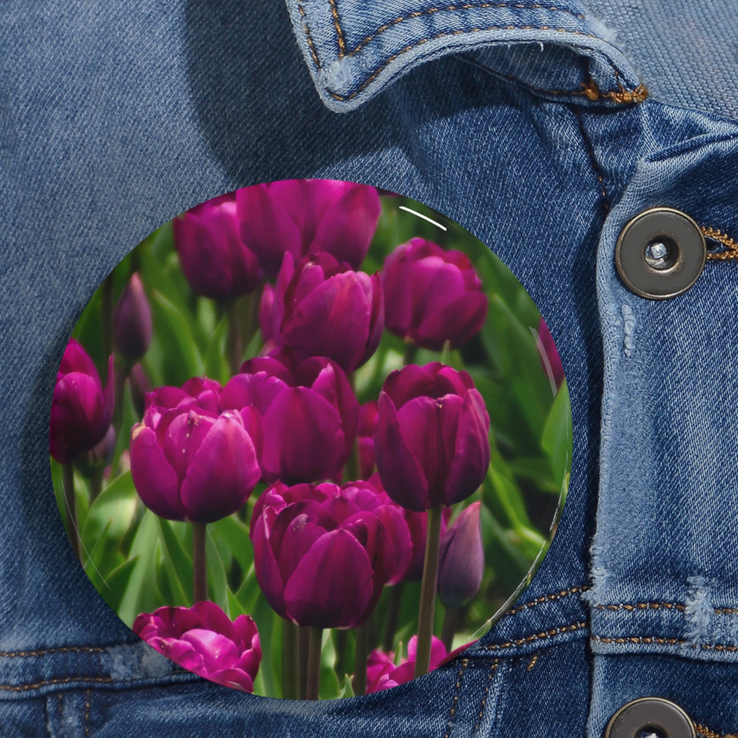 Flowers 20 Round Pins
