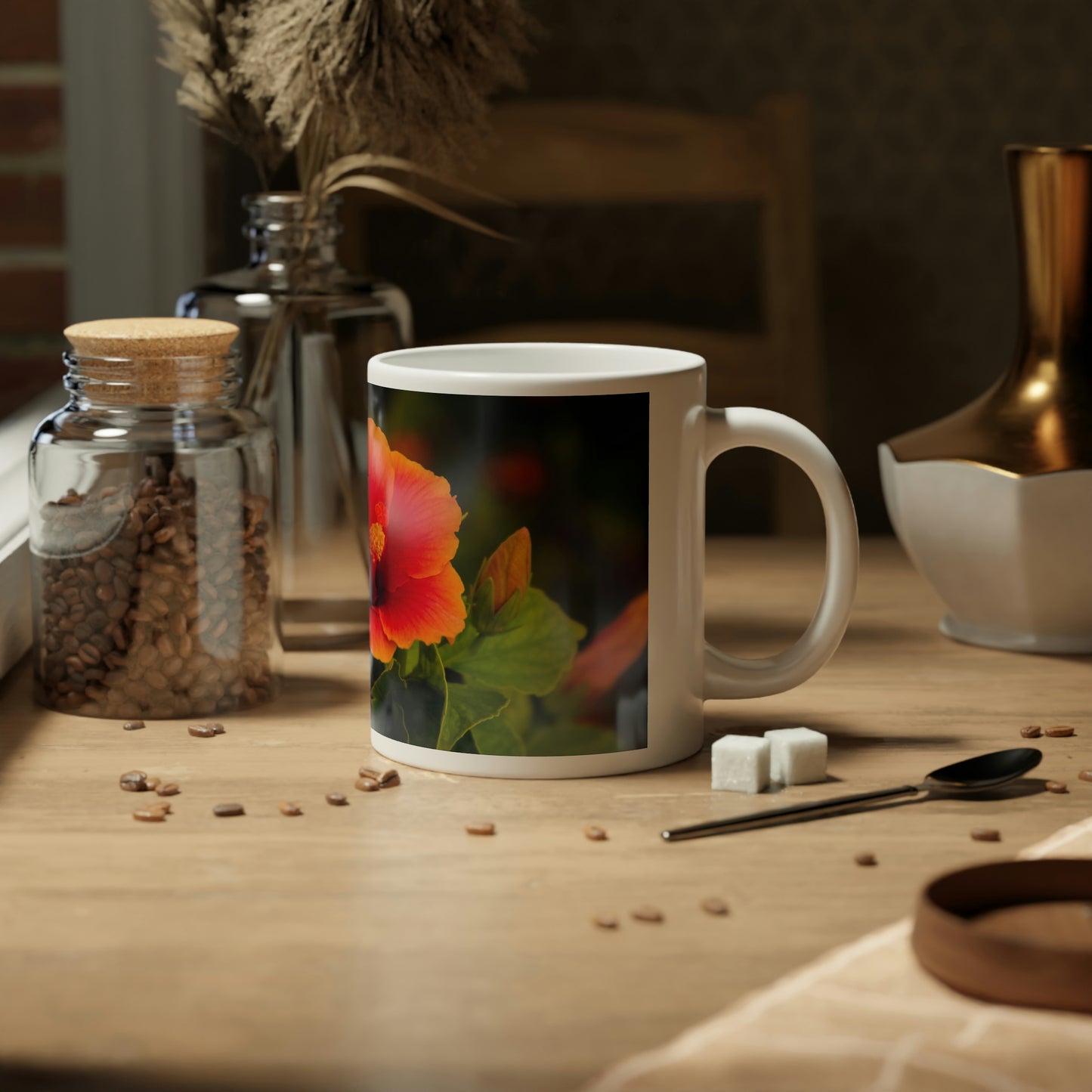 Flowers 32 Jumbo Mug, 20oz