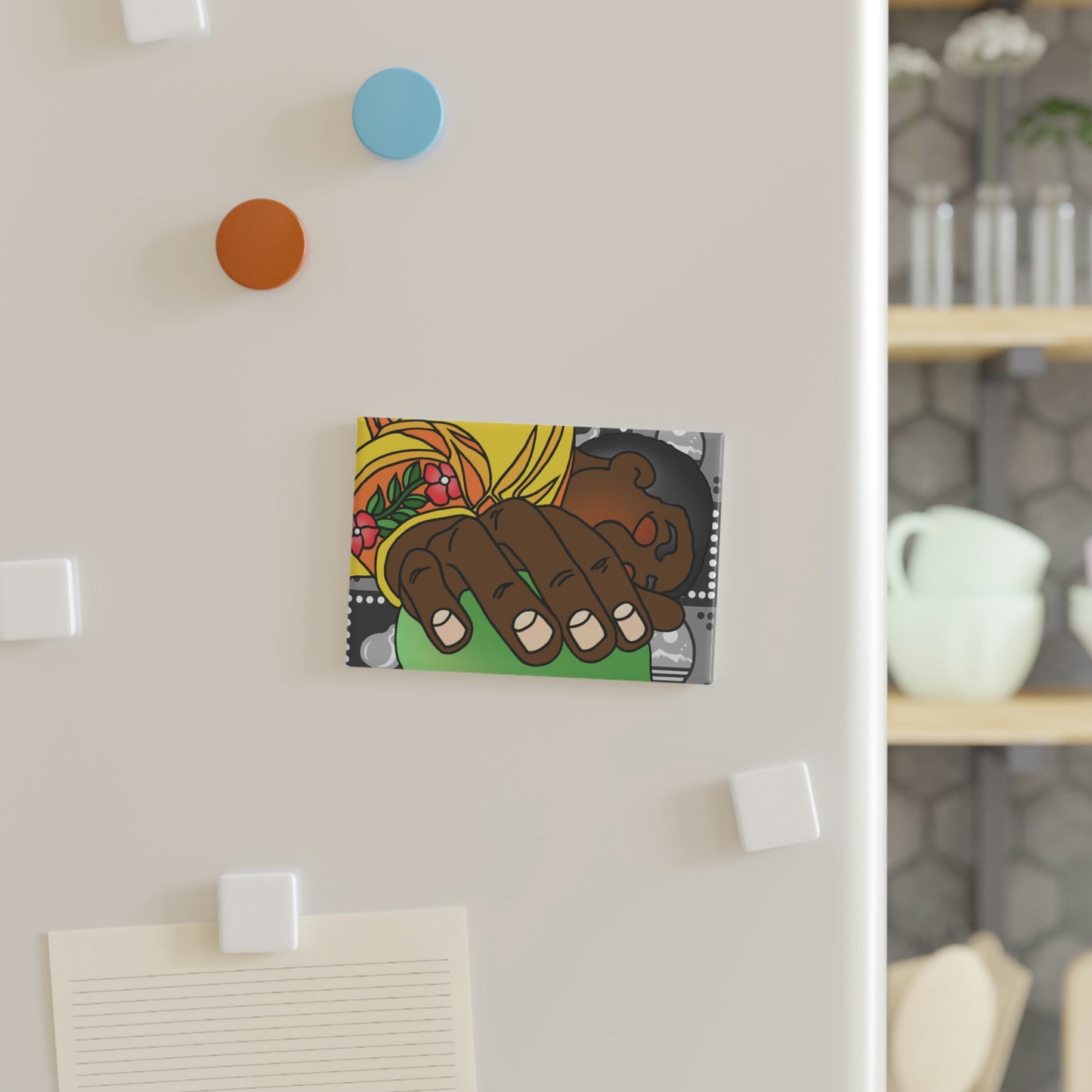 The Day that Goso Fell Button Magnet, Rectangle (1 & 10 pcs)
