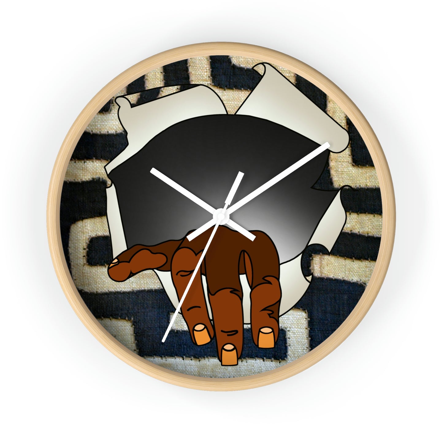 A Show of Hands! Wall clock