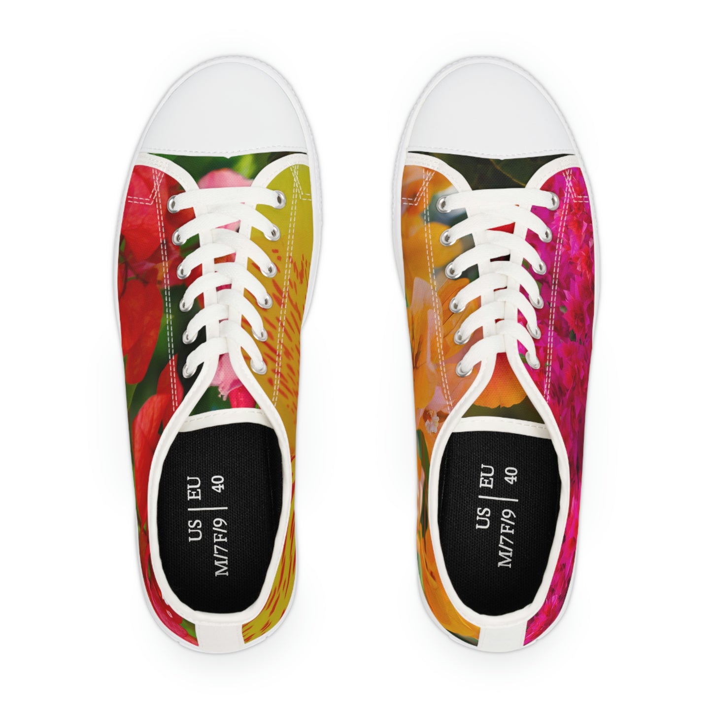 Flower Set 7 Women's Low Top Sneakers