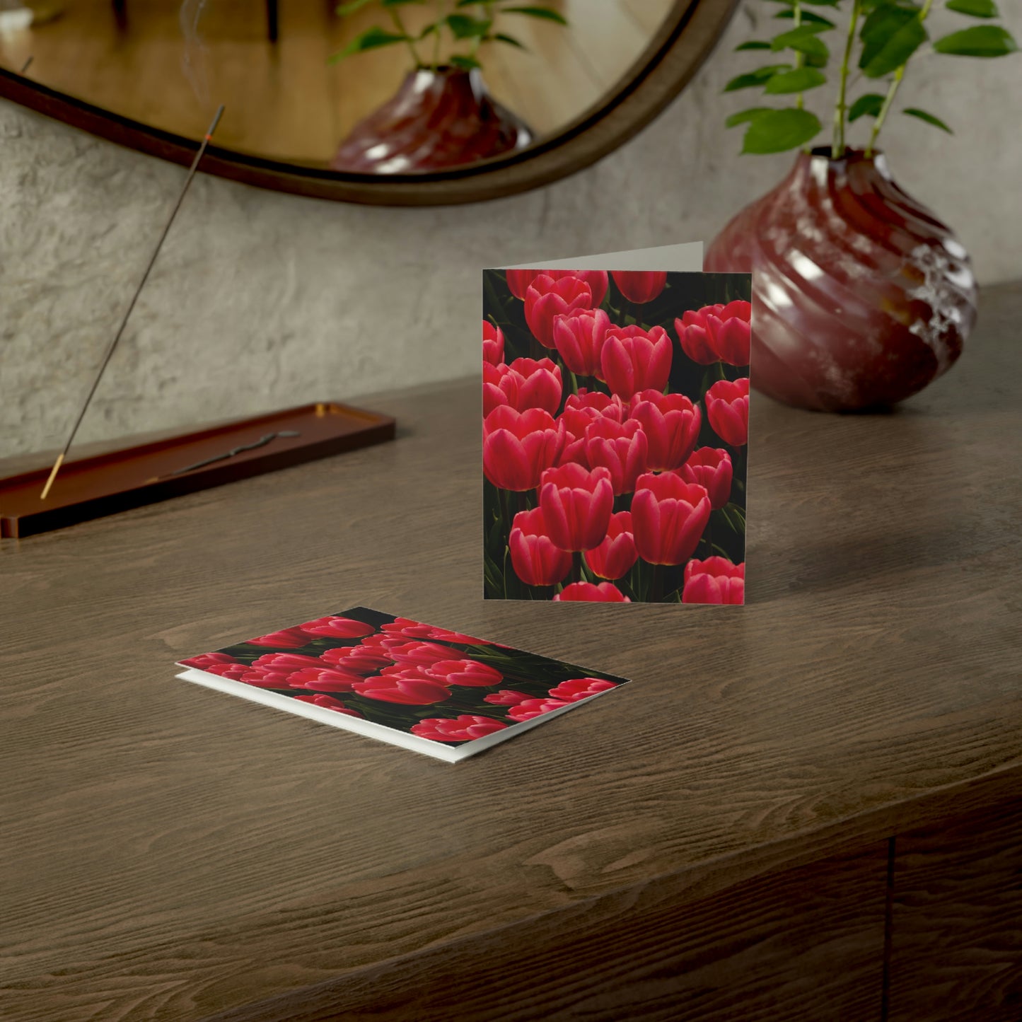 Flowers 24 Greeting Cards (1, 10, 30, and 50pcs)