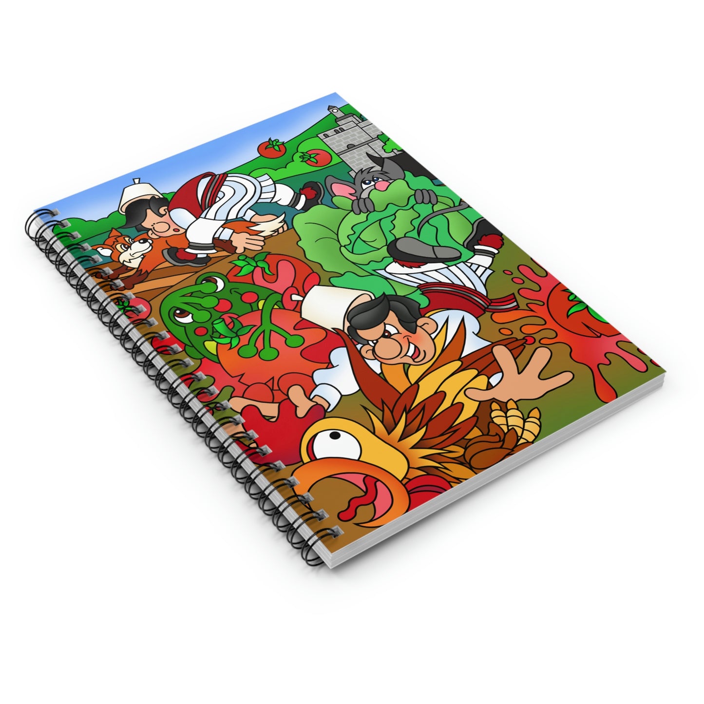The Half Rooster! Spiral Notebook - Ruled Line