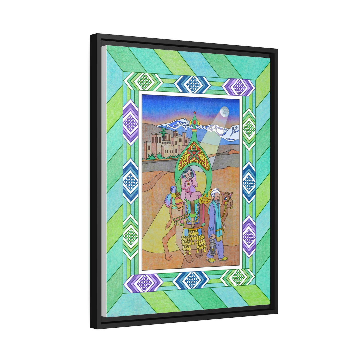The Stone at the Door! Matte Canvas, Black Frame