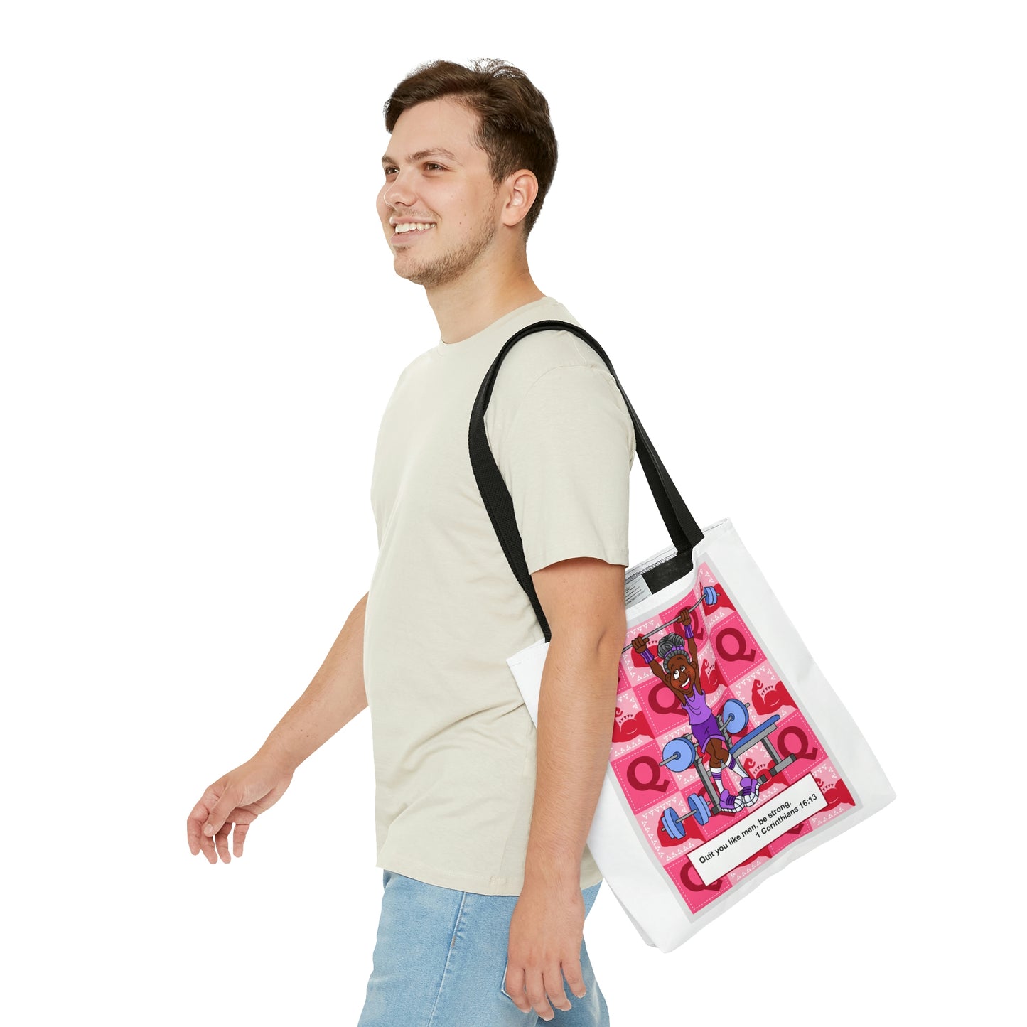 The Bible as Simple as ABC Q AOP Tote Bag