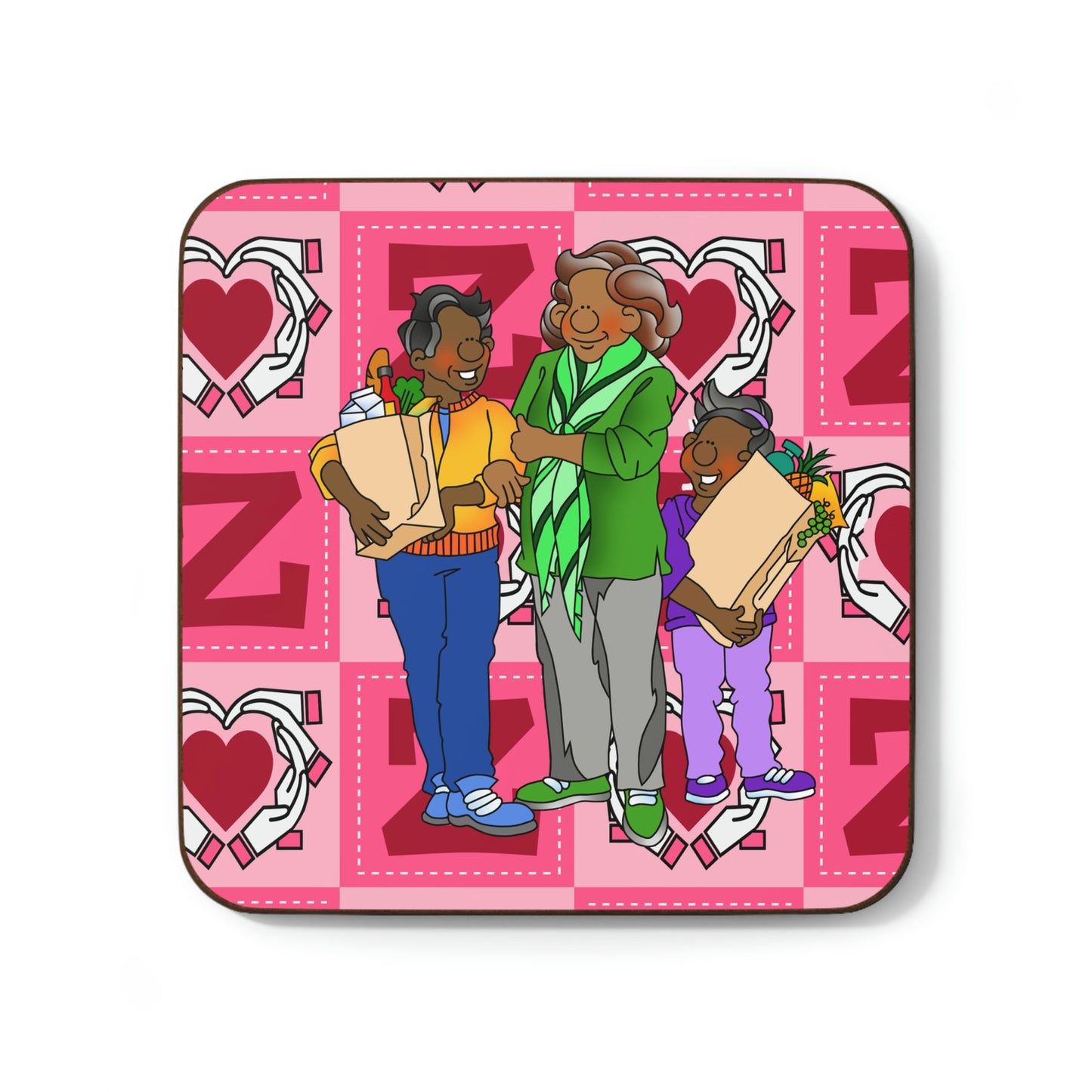 The Bible as Simple as ABC Z Hardboard Back Coaster