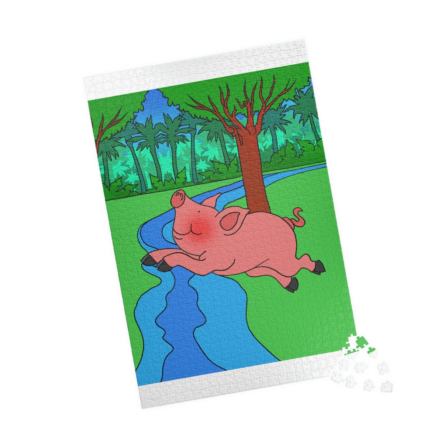 Anansi and the Market Pig! Puzzle (110, 252, 500, 1014-piece)