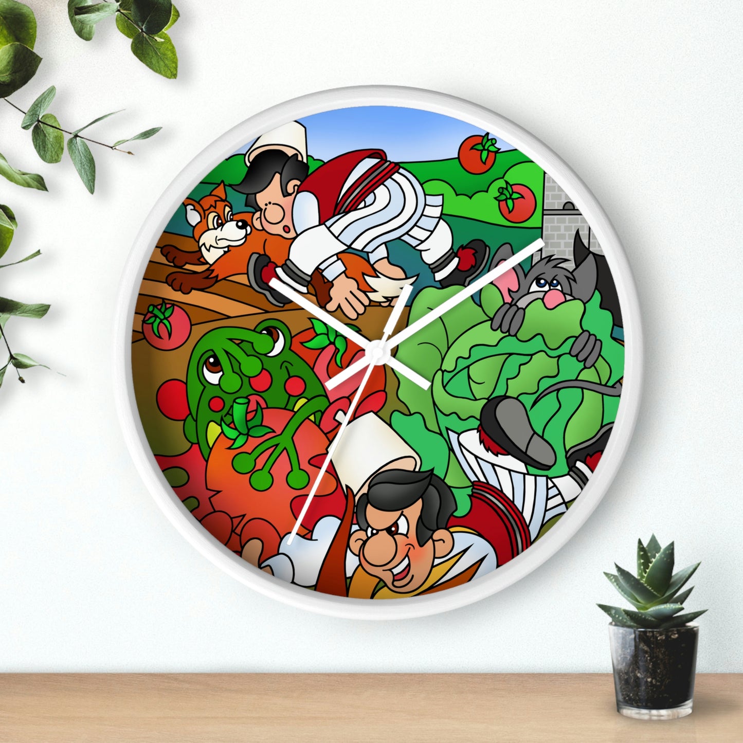 The Half Rooster! Wall clock