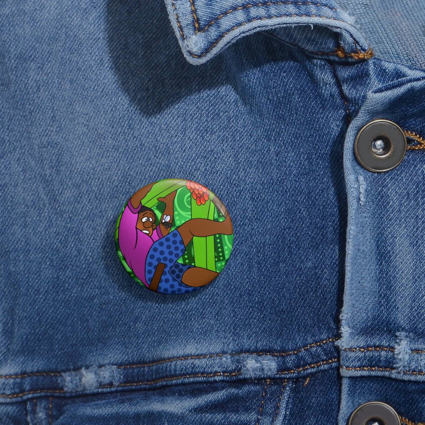 A Fowl Chain of Events! Custom Pin Buttons