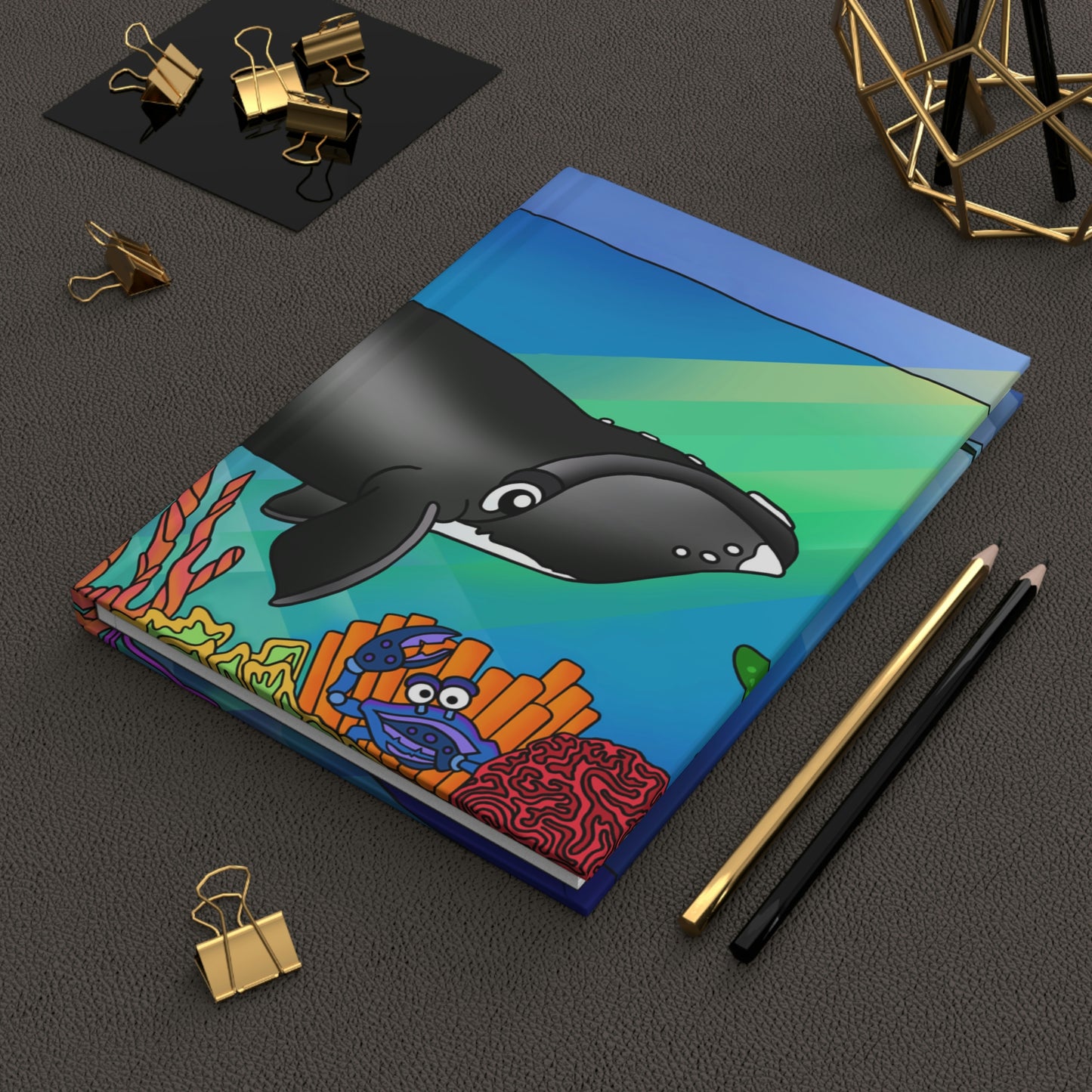 Gray Whale Hardcover Journal Matte