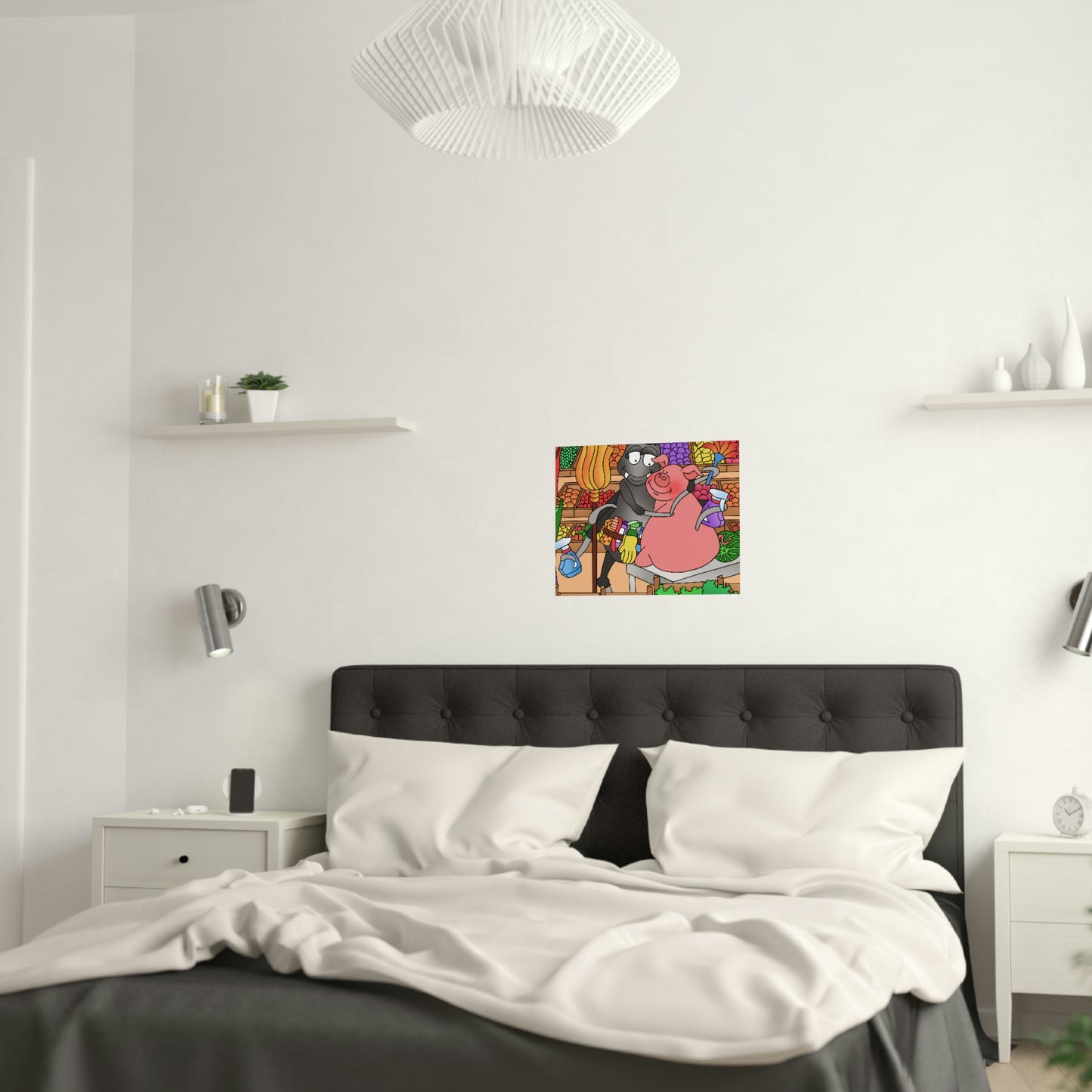 Anansi and the Market Pig Satin Posters (210gsm)