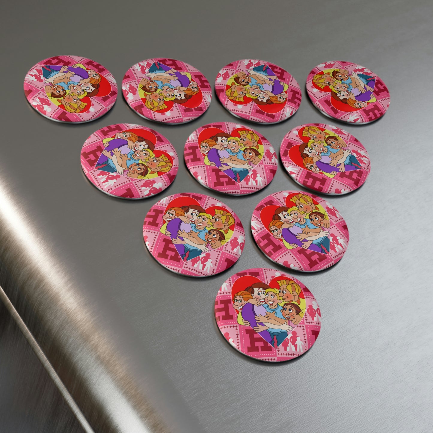 The Bible as Simple as ABC H Button Magnet, Round (1 & 10 pcs)