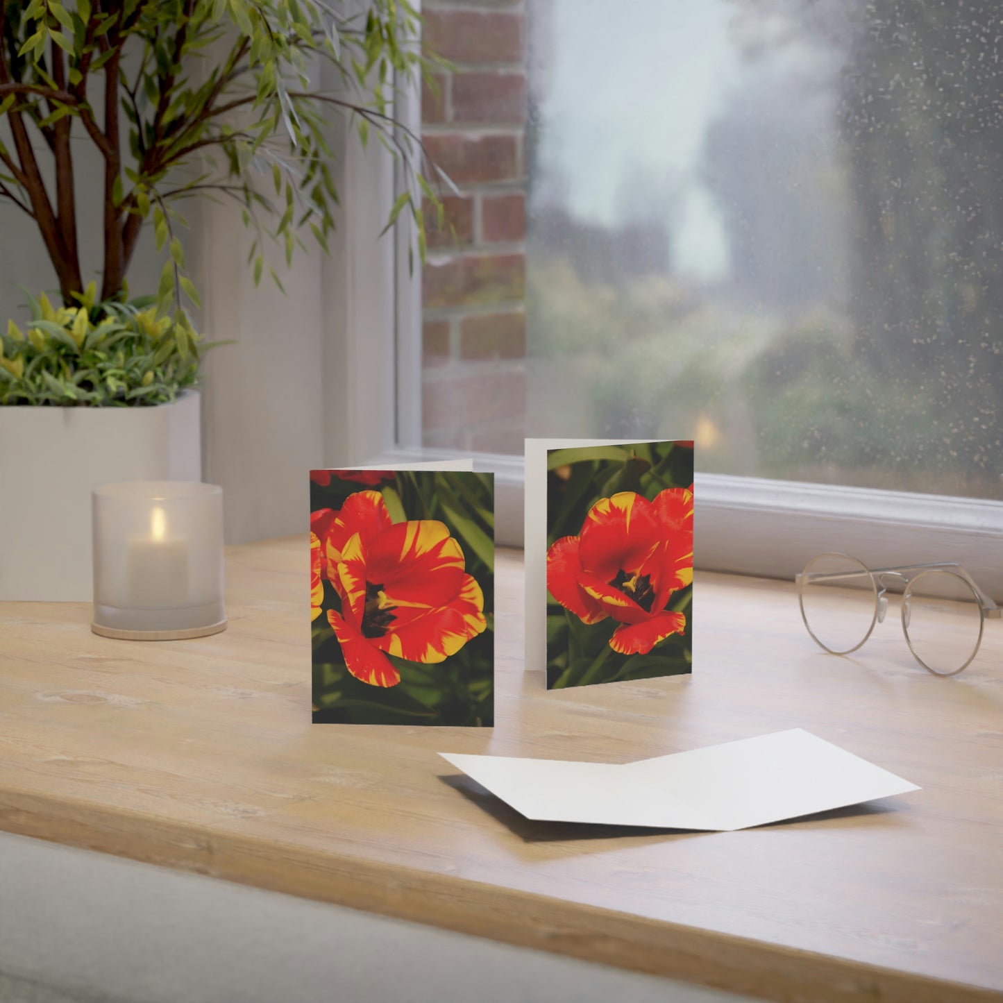 Flowers 09 Greeting Cards (1, 10, 30, and 50pcs)