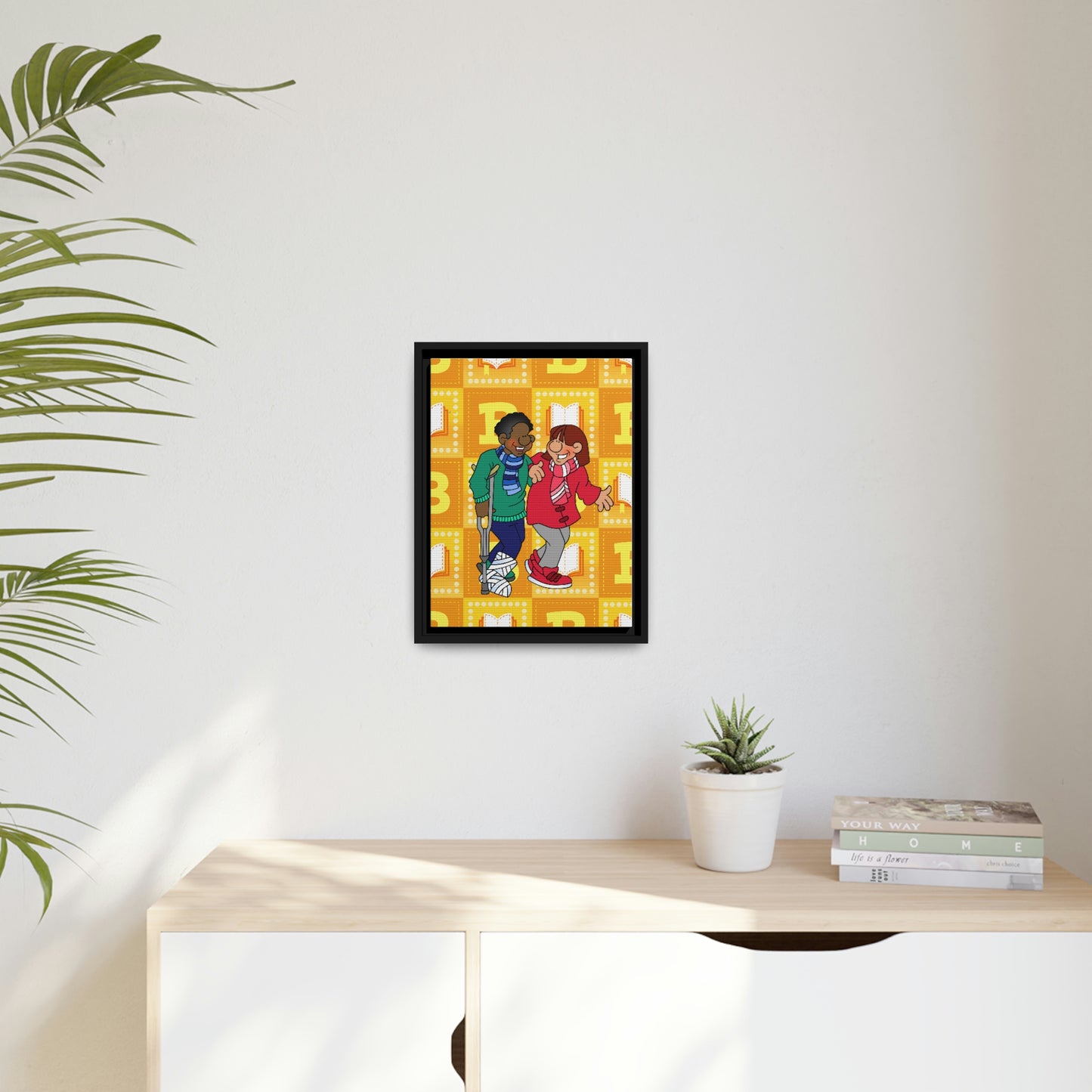 The Bible as Simple as ABC B Matte Canvas, Black Frame