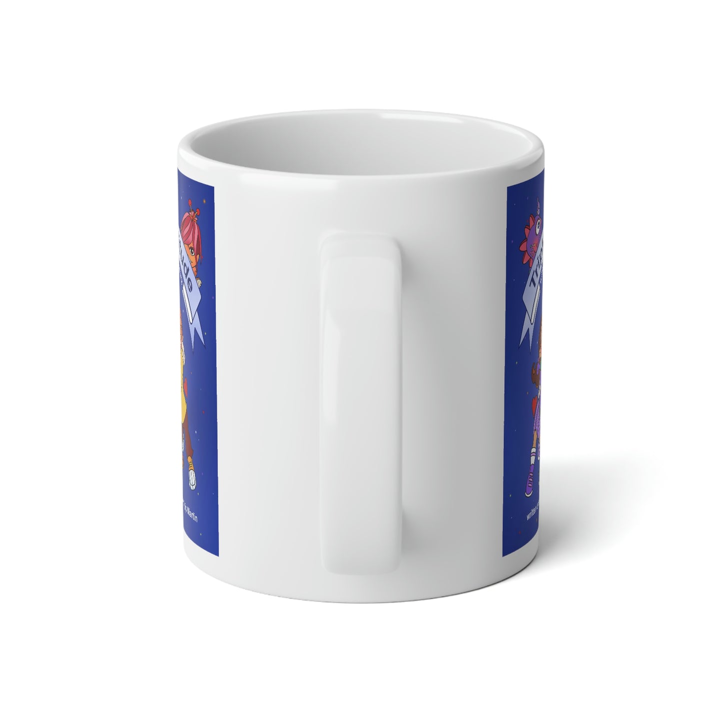 Triple Gratitude with Assorted Monsters Jumbo Mug, 20oz