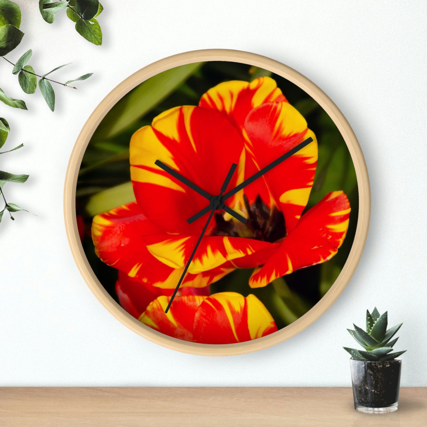 Flowers 12 Wall Clock