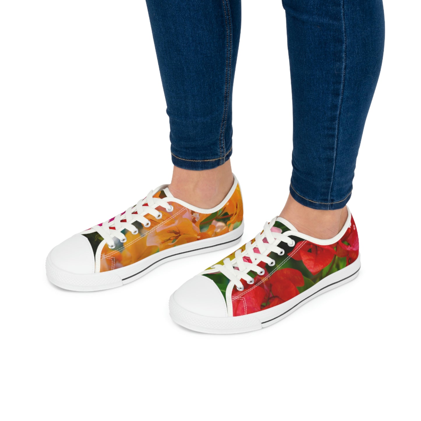 Flower Set 7 Women's Low Top Sneakers