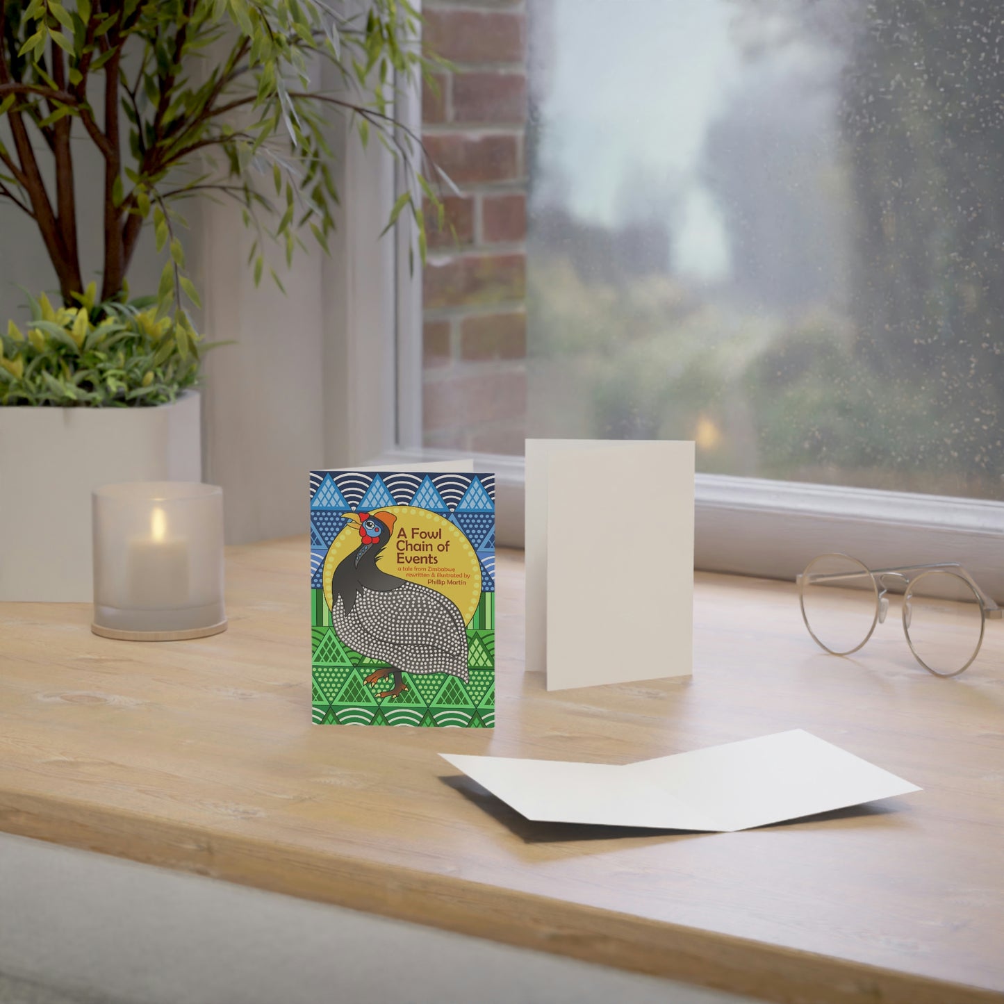 A Fowl Chain of Events Greeting Cards (1, 10, 30, and 50pcs)