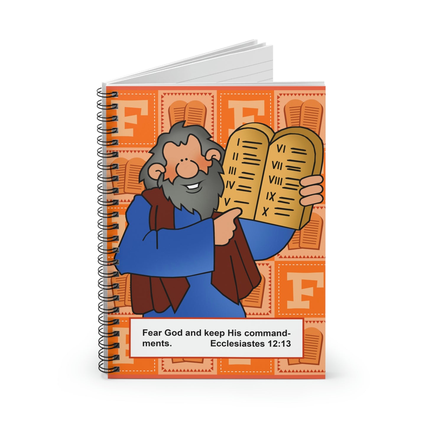 The Bible as Simple as ABC F Spiral Notebook - Ruled Line