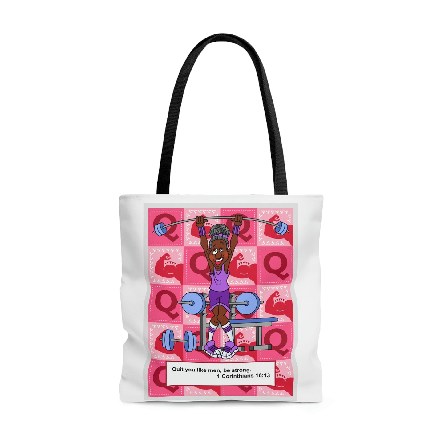 The Bible as Simple as ABC Q AOP Tote Bag