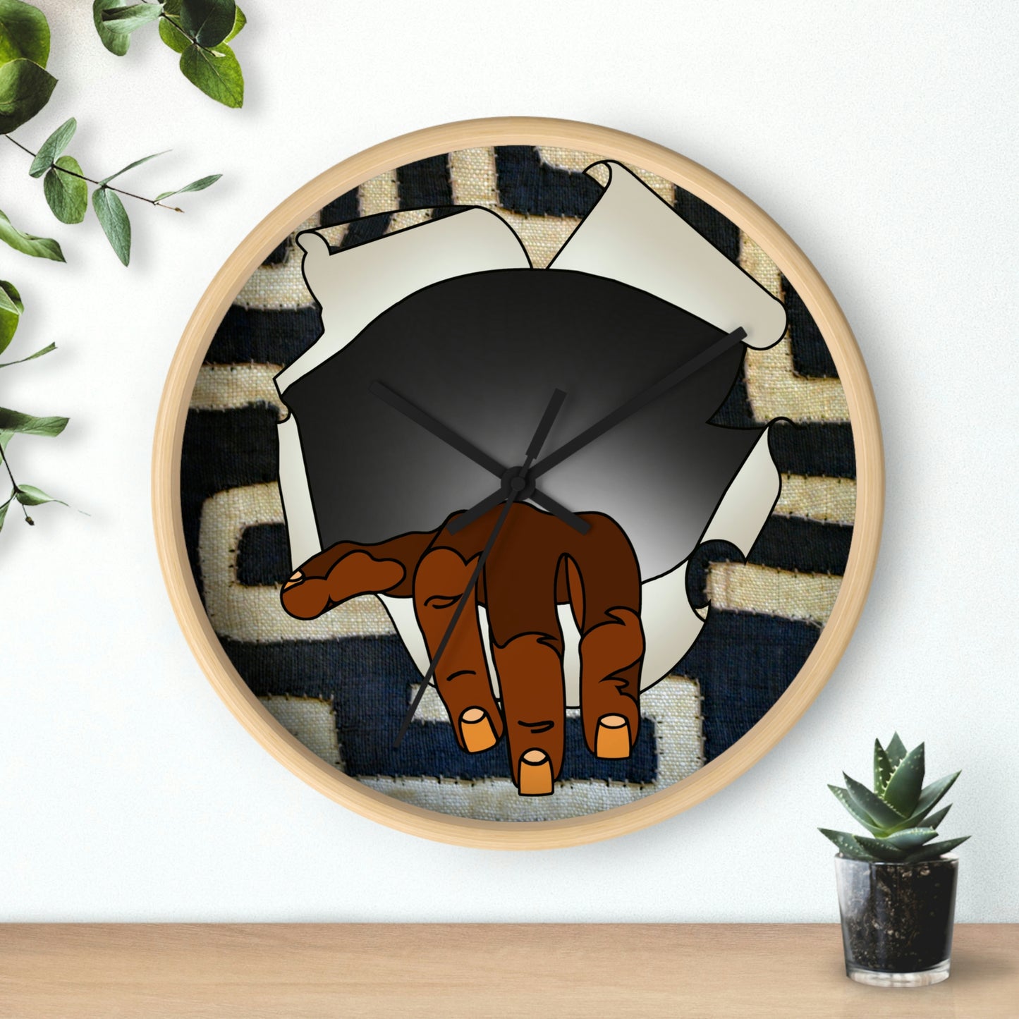 A Show of Hands! Wall clock