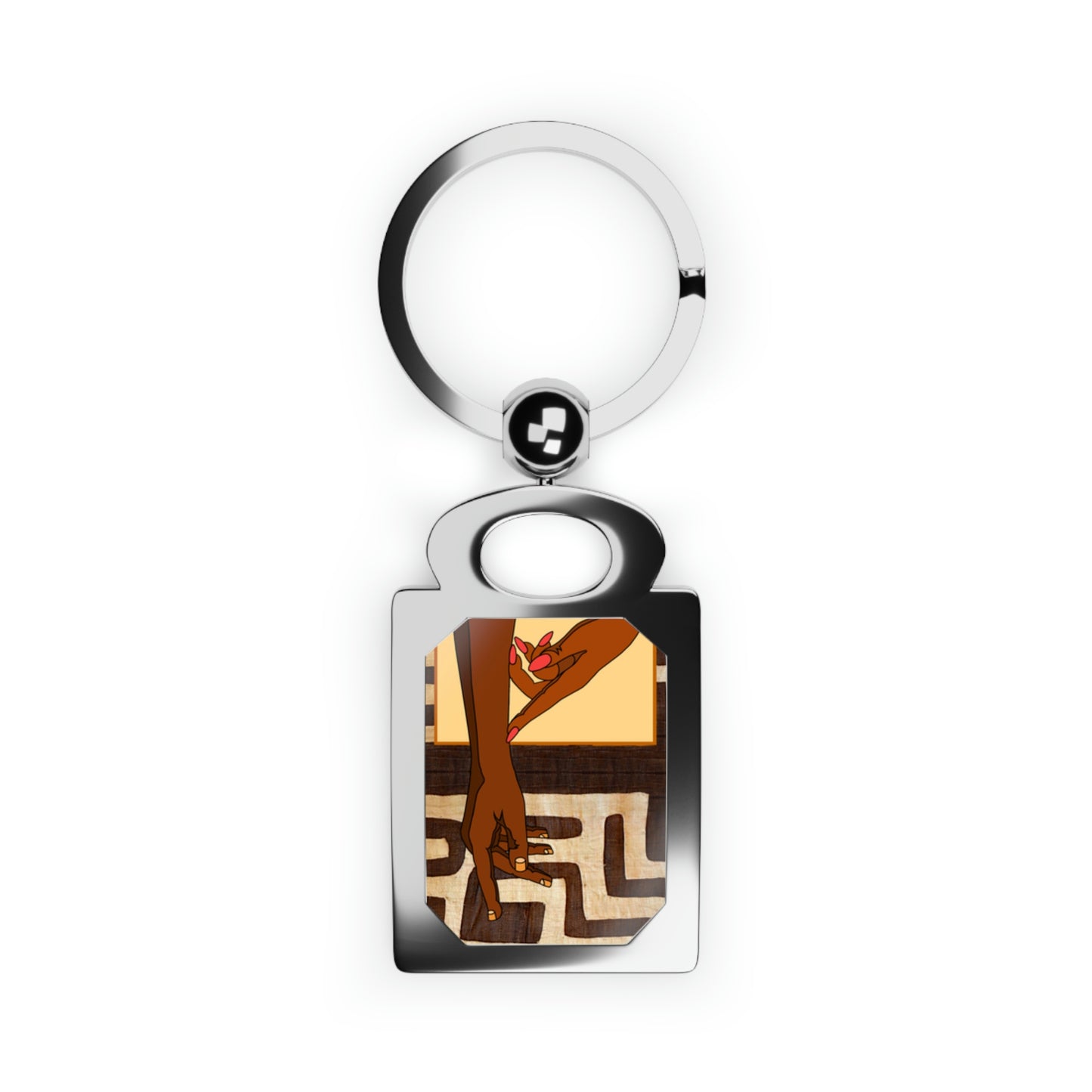 A Show of Hands!!! Rectangle Photo Keyring