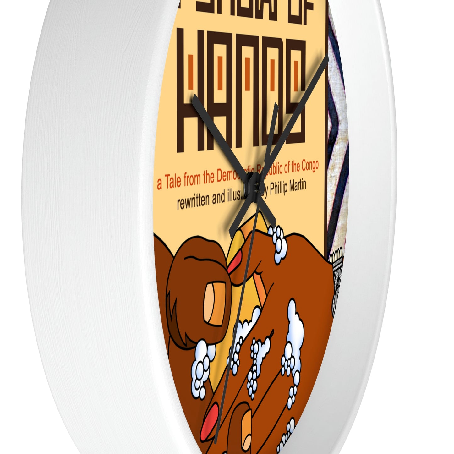 A Show of Hands Wall clock