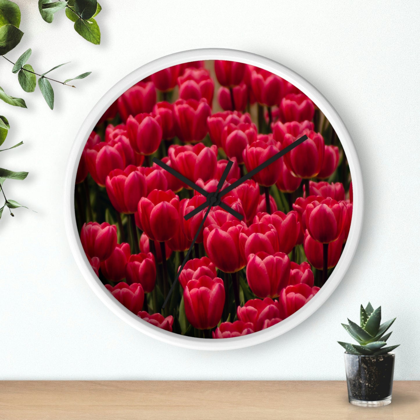 Flowers 15 Wall Clock