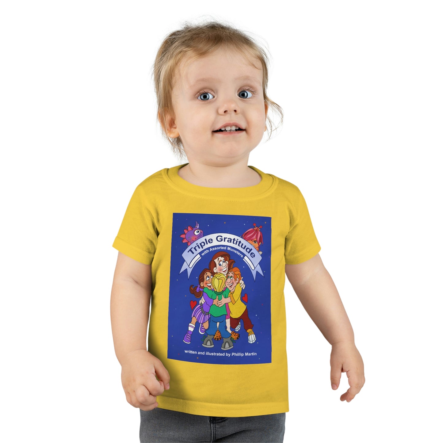 Triple Gratitude with Assorted Monsters Toddler T-shirt