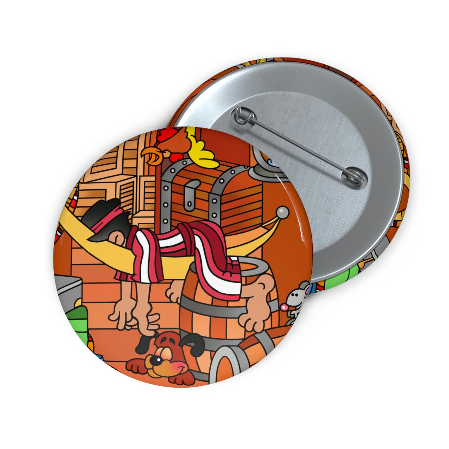 The Story of Jonah! Custom Pin Buttons