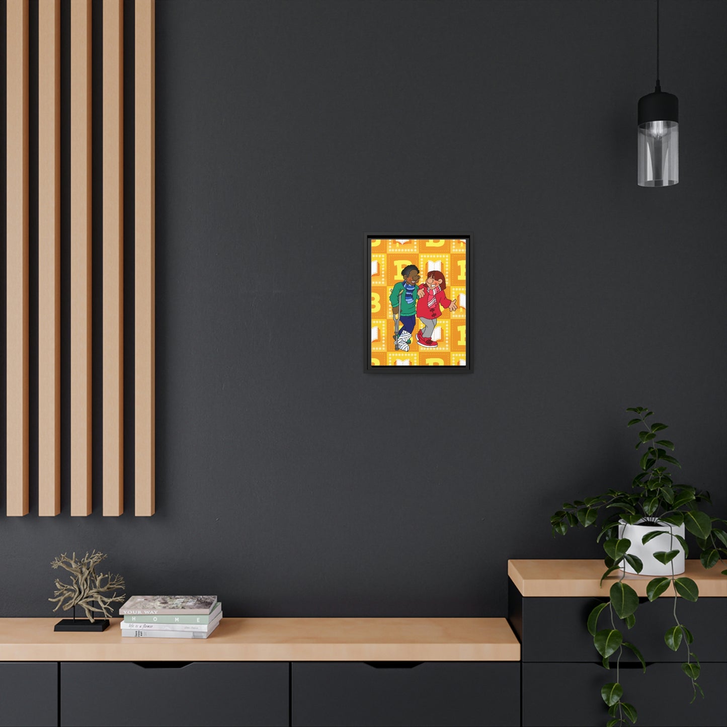 The Bible as Simple as ABC B Matte Canvas, Black Frame