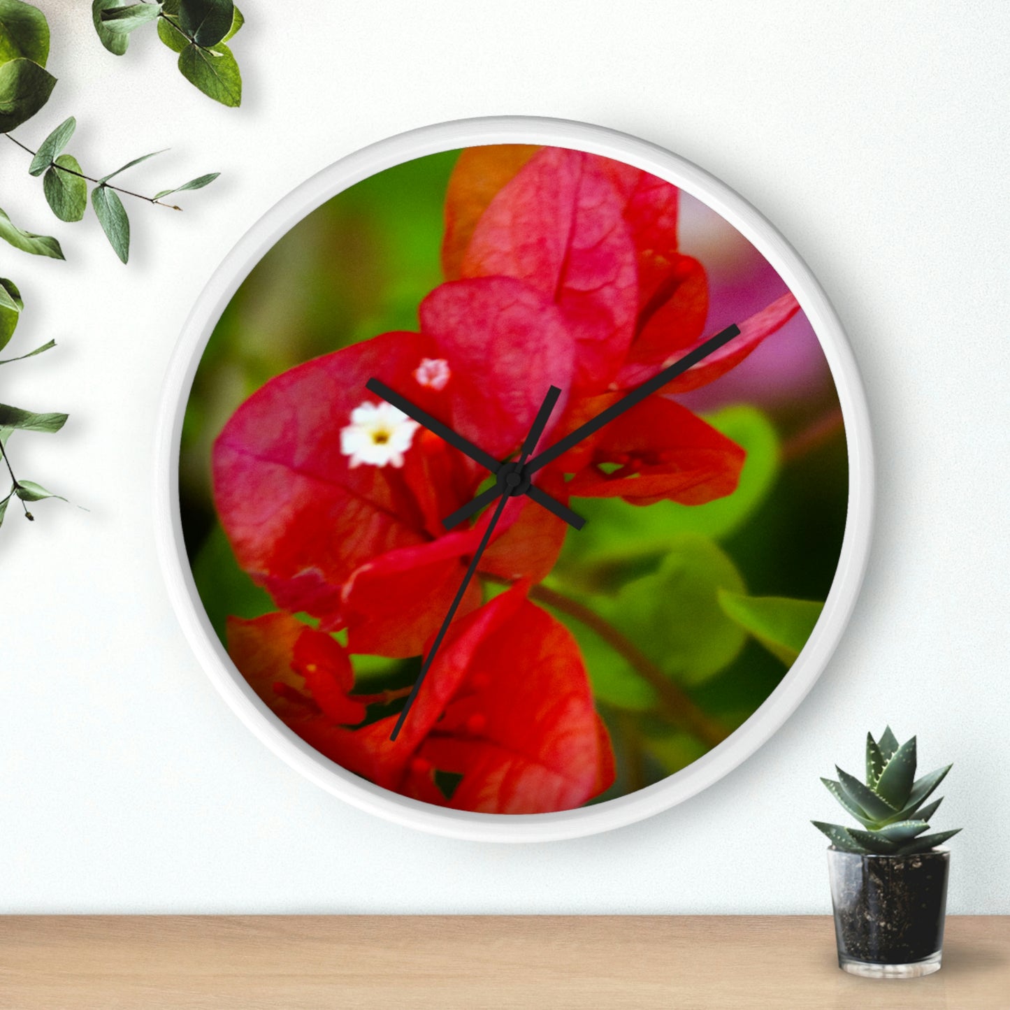 Flowers 28 Wall Clock