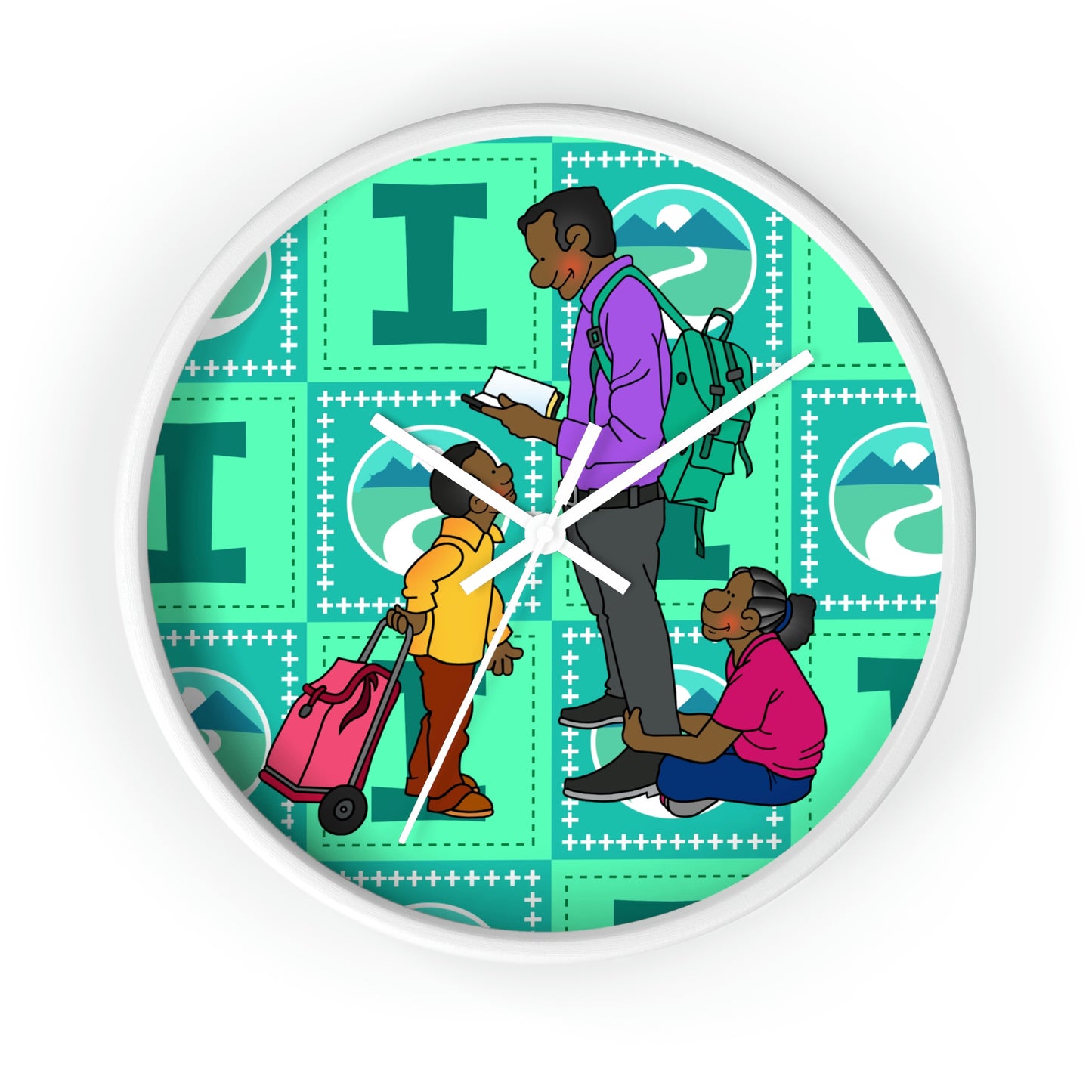 The Bible as Simple as ABC I Wall Clock