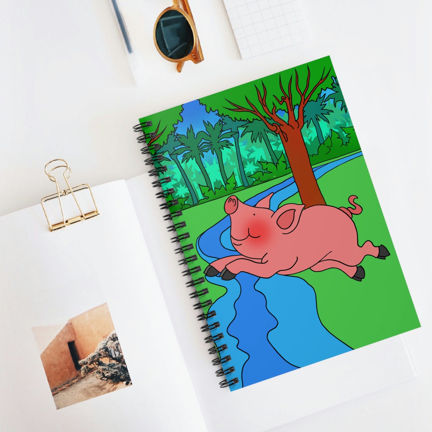 Anansi and the Market Pig! Spiral Notebook - Ruled Line