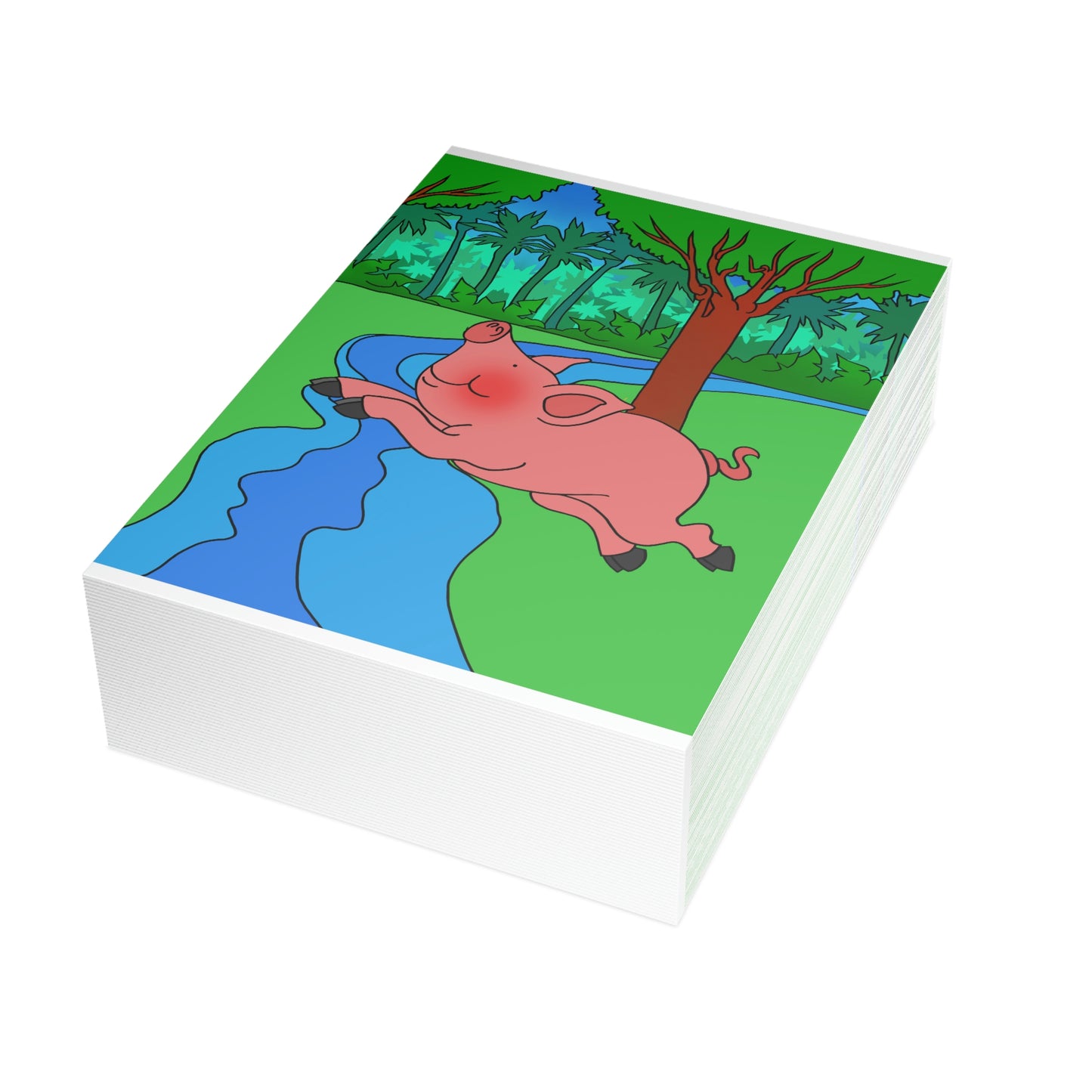 Anansi and the Market Pig! Greeting Card Bundles (envelopes not included)