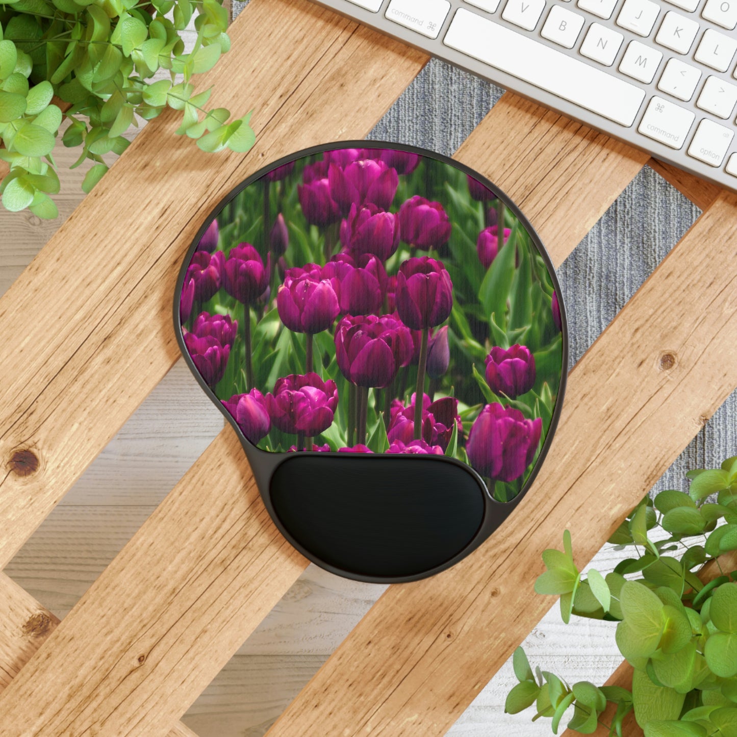 Flowers 20 Mouse Pad With Wrist Rest