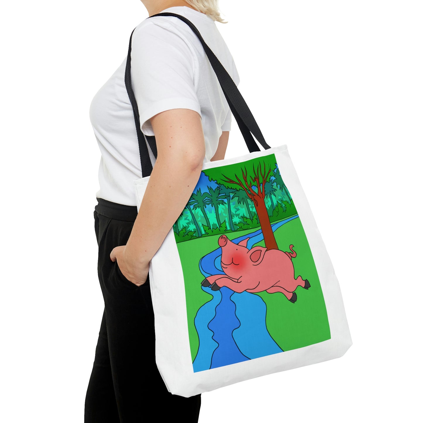 Anansi and the Market Pig! AOP Tote Bag