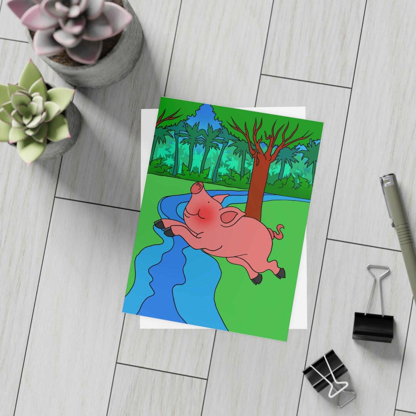 Anansi and the Market Pig! Greeting Card Bundles (envelopes not included)