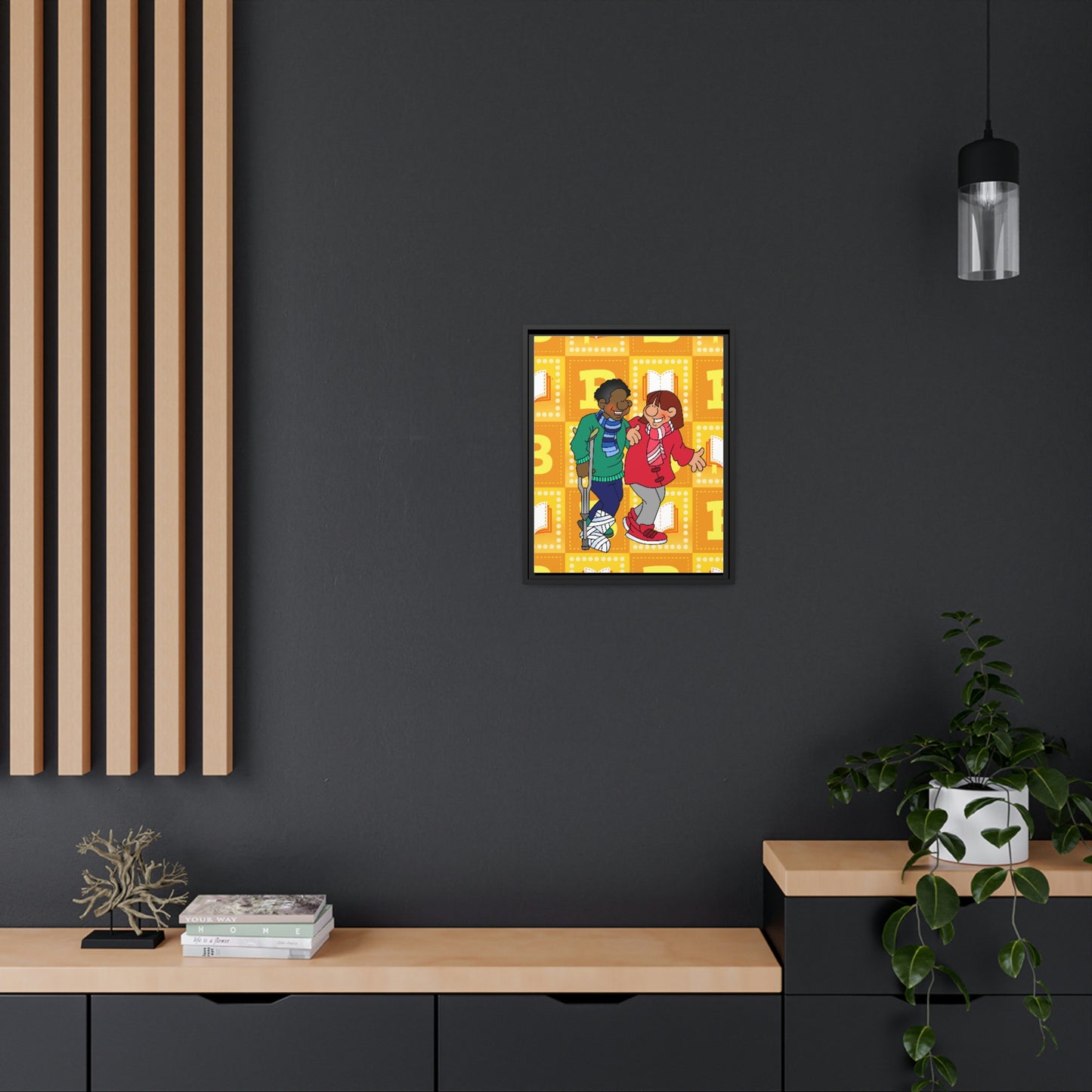 The Bible as Simple as ABC B Matte Canvas, Black Frame