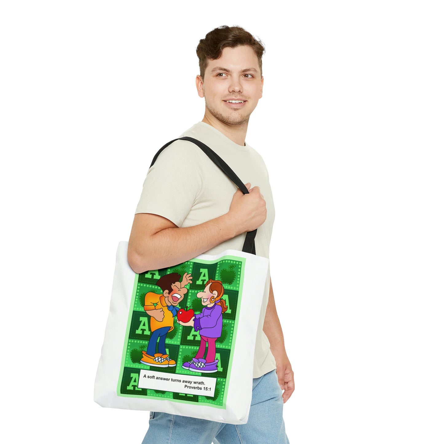 The Bible as Simple as ABC A AOP Tote Bag