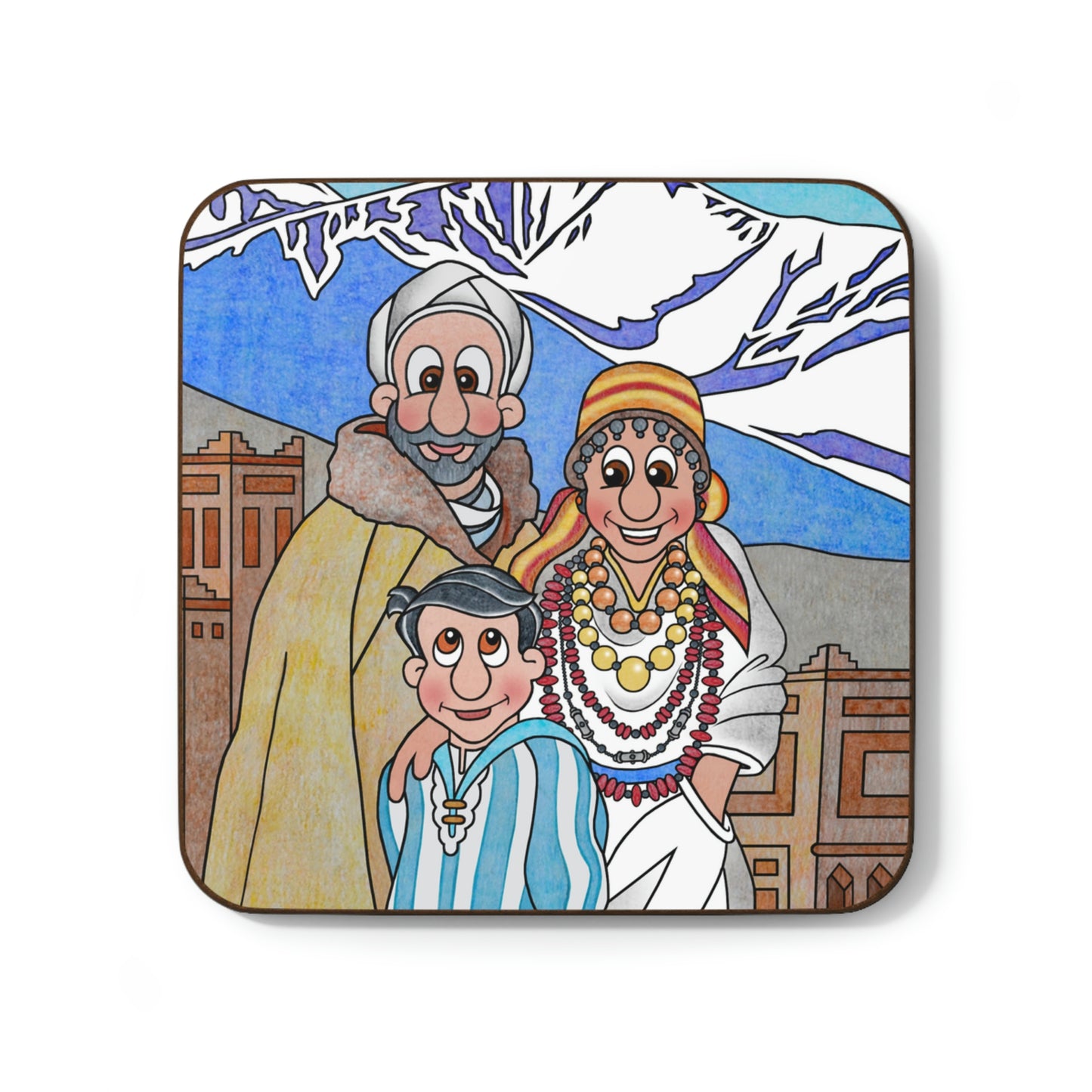 The Stone at the Door Hardboard Back Coaster