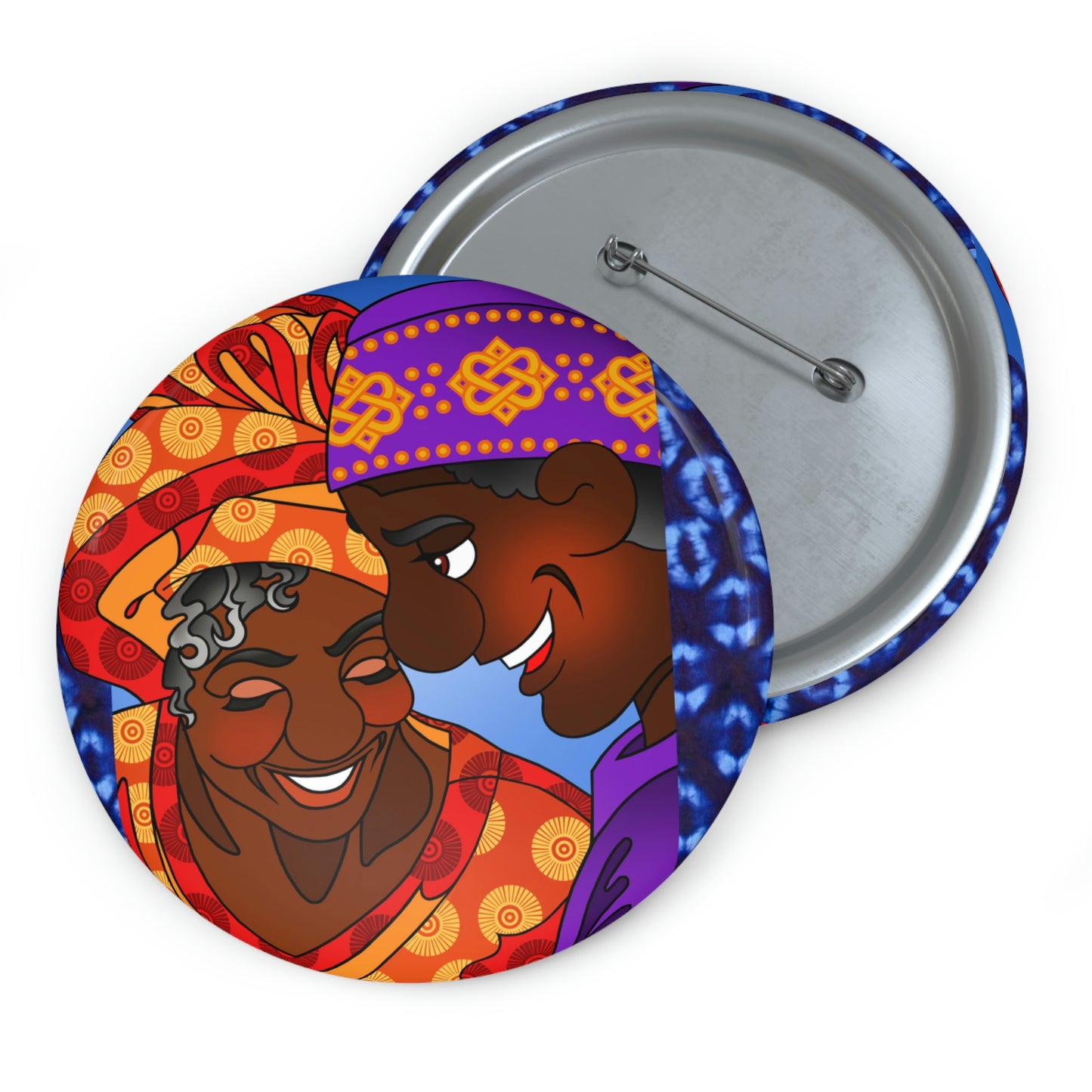 The Paramount Chief and One Wise Woman Custom Pin Buttons