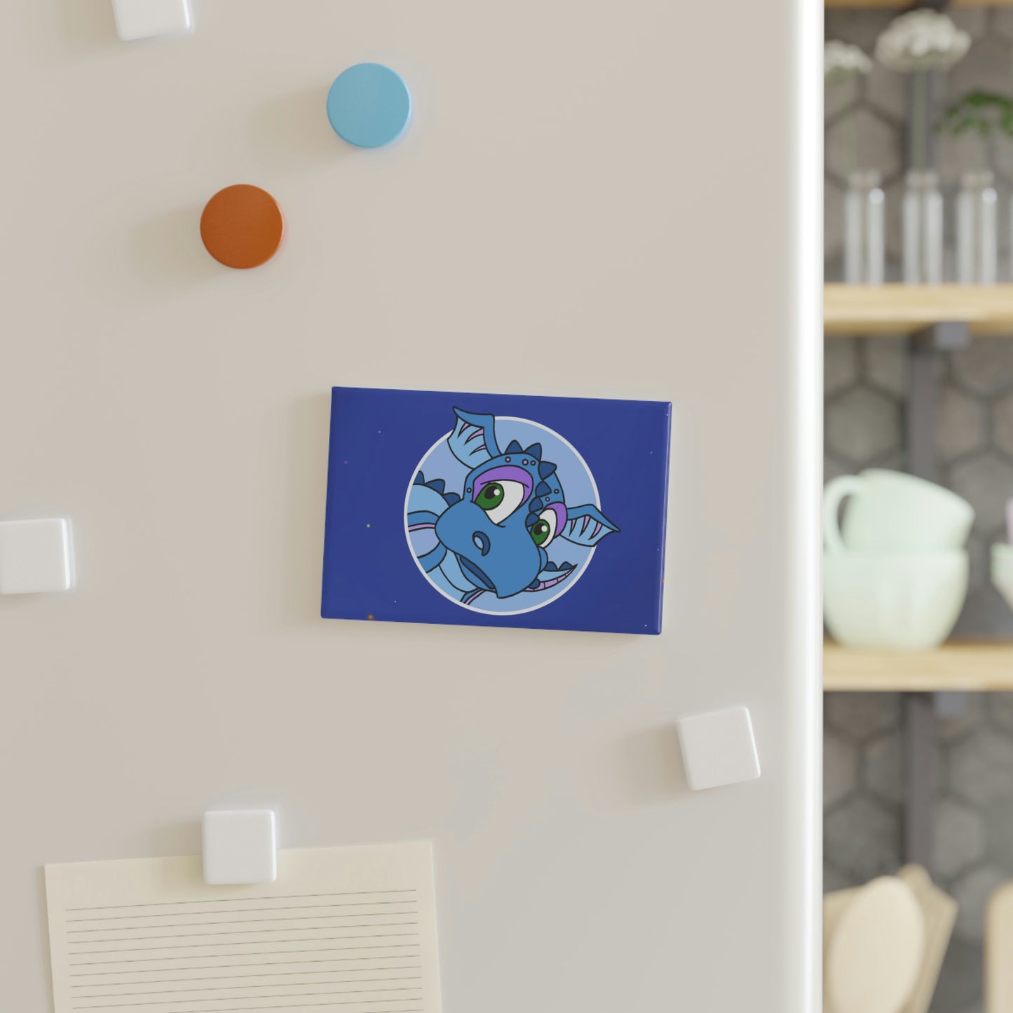Triple Gratitude with Assorted Monsters! Button Magnet, Rectangle (1 & 10 pcs)