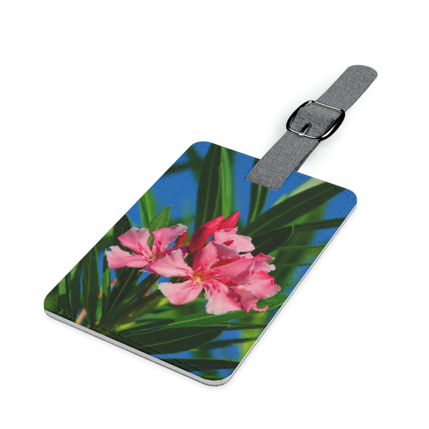 Flowers 30 Saffiano Polyester Luggage Tag, Rectangle