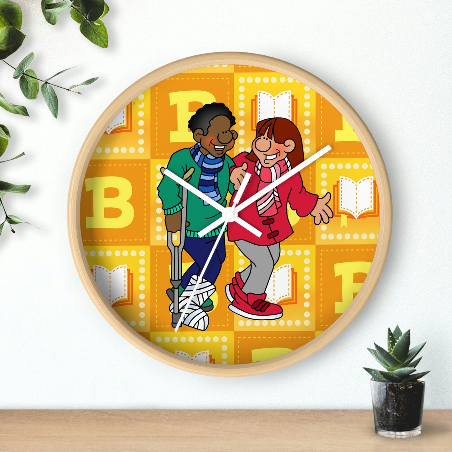 The Bible as Simple as ABC B Wall Clock