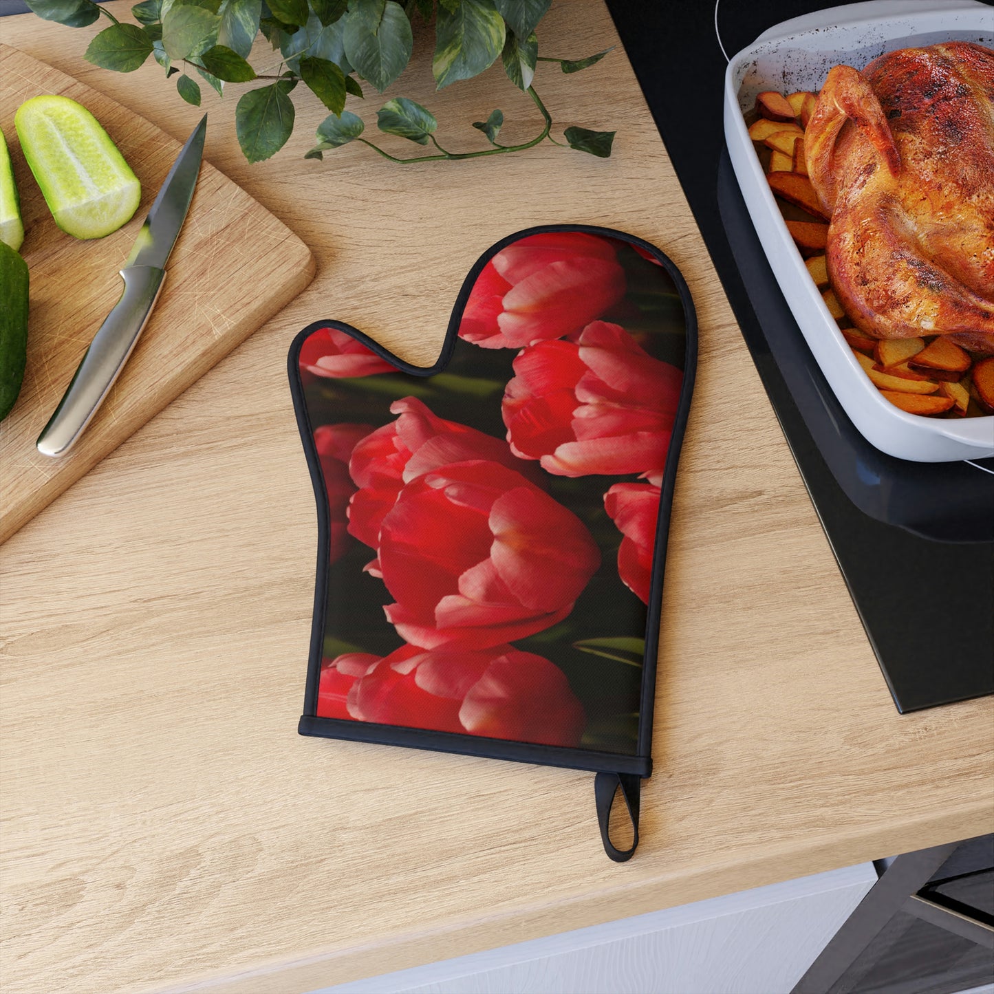 Flowers 13 Oven Glove