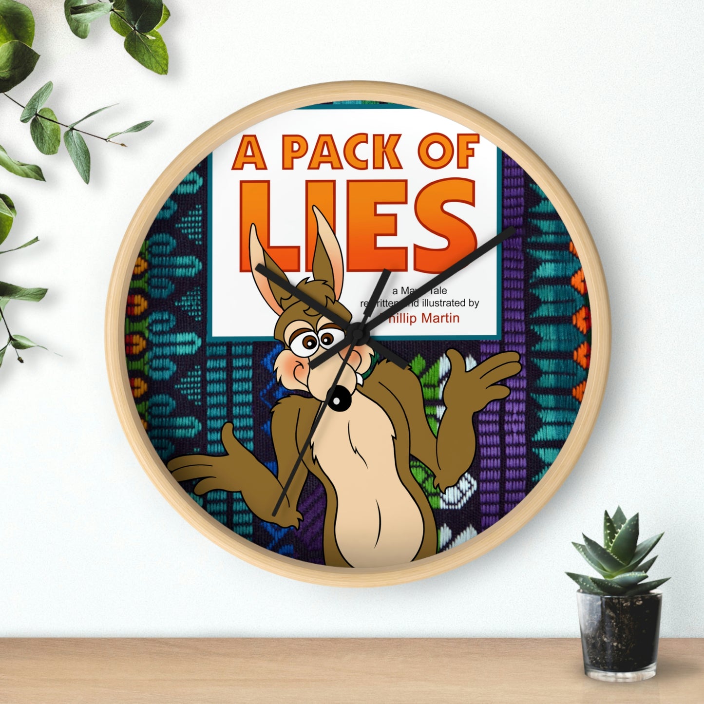 A Pack of Lies Wall clock
