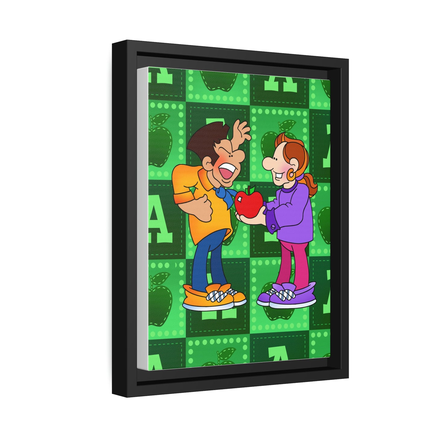 The Bible as Simple as ABC A Matte Canvas, Black Frame
