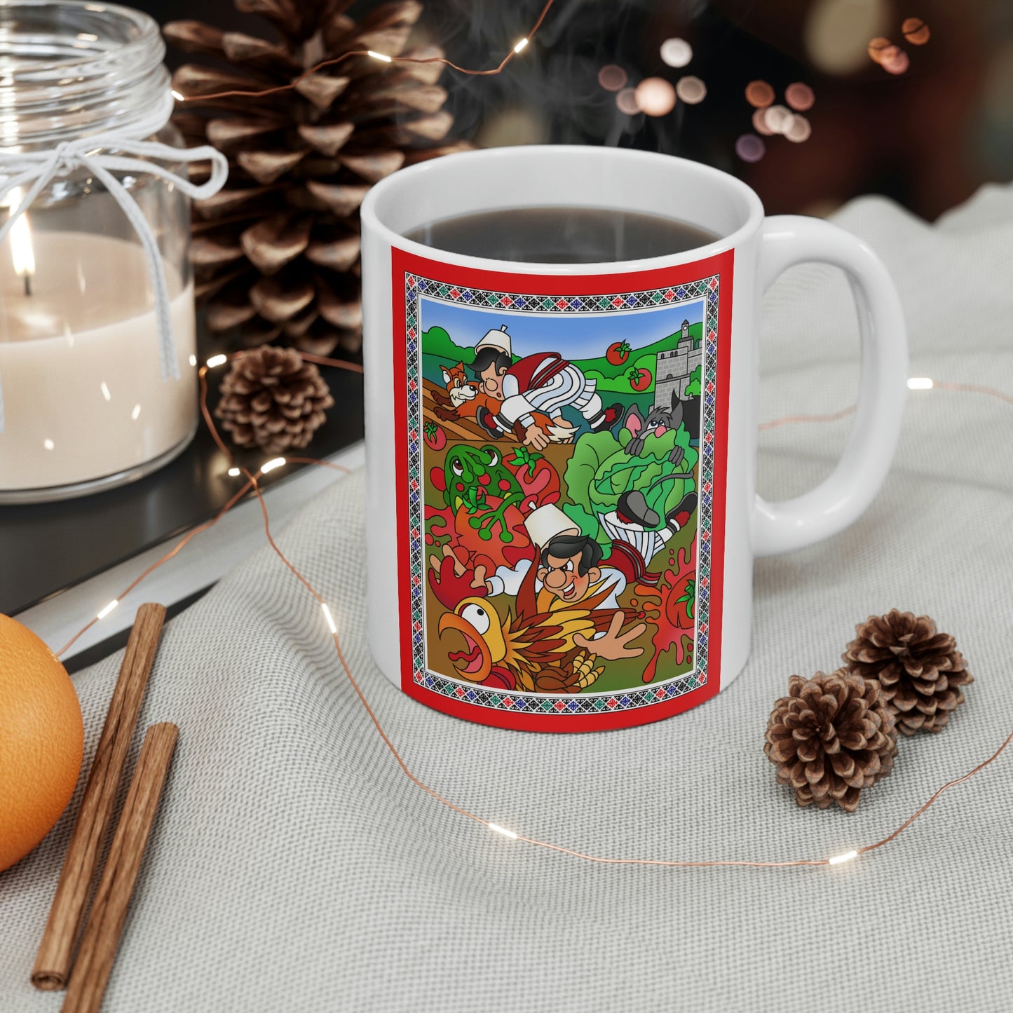The Half Rooster! Ceramic Mug 11oz