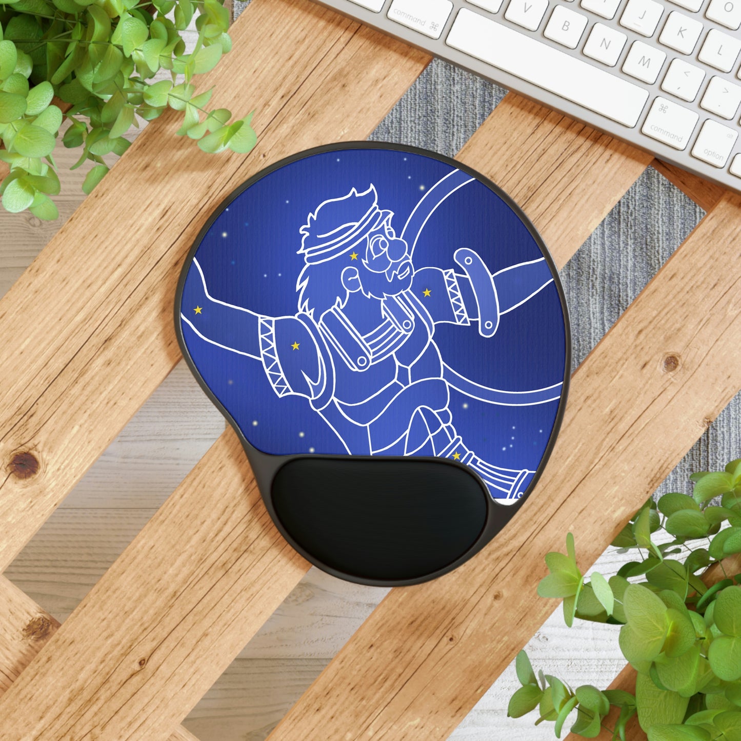 Triple Gratitude with Assorted Monsters!! Mouse Pad With Wrist Rest